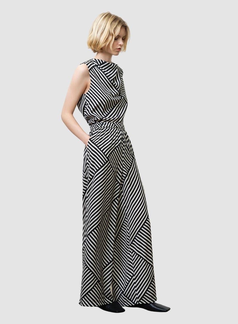 French Connection Striped Damasco Wide  Leg Trouser - Image 2